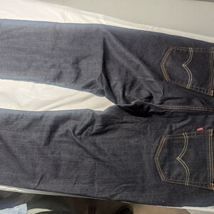 Levi's 541 40x32 Athletic Taper Stretch Rigid Dragon Jeans Dark Wash